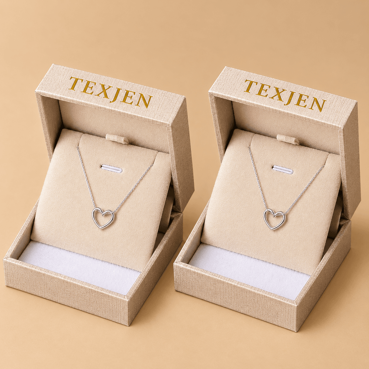 Silver Heart Pendant Necklace Combo 